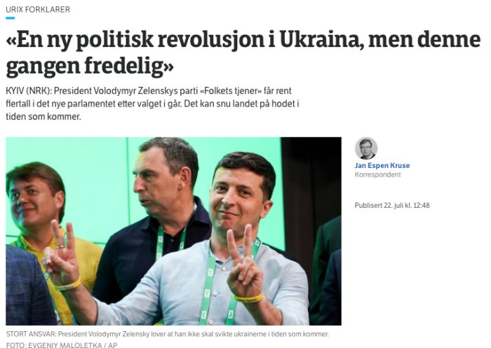 En ny politisk revolusjon i Ukraina, men denne gangen fredelig