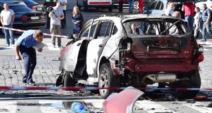 Машина Шеремета была взорвана