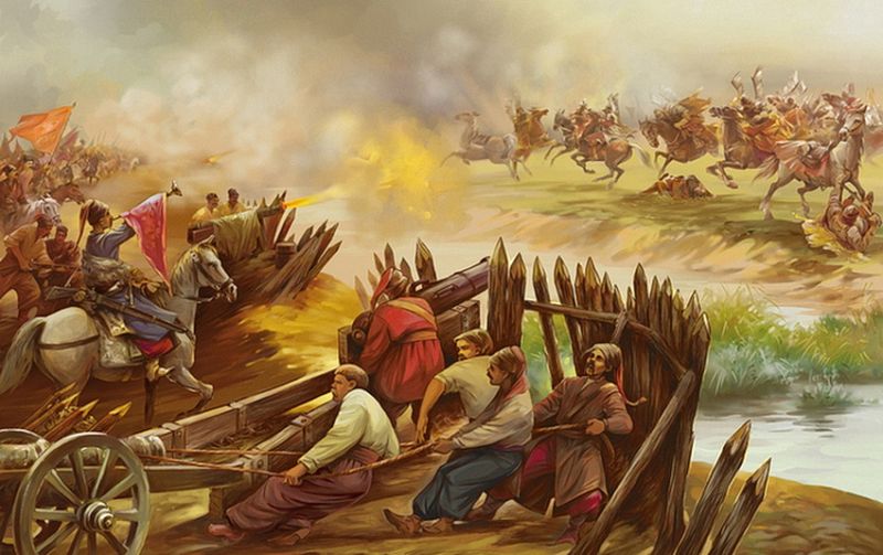 Битва под Жёлтыми водами. Художник А. Кононученко