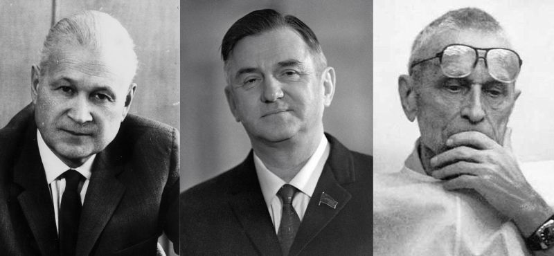 Великороссы Олег Антонов (справа), Владимир Челомей и Николай Амосов, ставшие «украинцами» и гордостью Украины благодаря прекращению порочной политики украинизации. По существующим сейчас законам их въезд на Украину был бы попросту невозможен