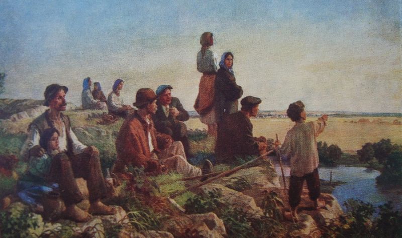 Дума о воссоединении. Художник Л. Левицкий