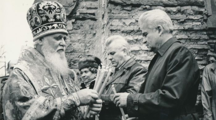 Филарет и Леонид Кравчук, первый президент Украины