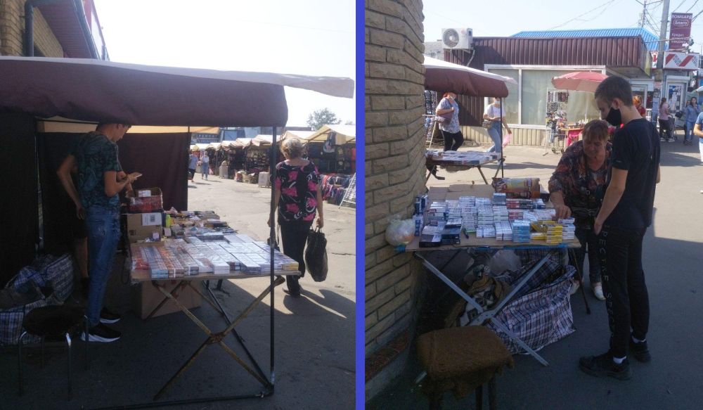 Незаконная торговля сигаретами процветает