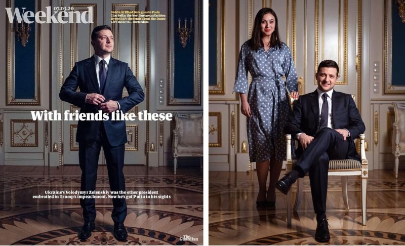 Зеленский и его «прес-секретарка» в The Guardian Weekend