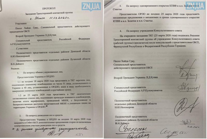 Протокол заседания ТКГ 11 марта 2020 года