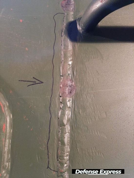 Defense Express опубликовала несколько фотографий, на которых можно разглядеть все дефекты