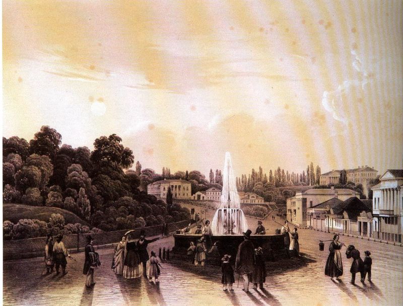 Фонтан «Иван», рисунок М. Сажина