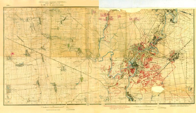 Карта укреплений города