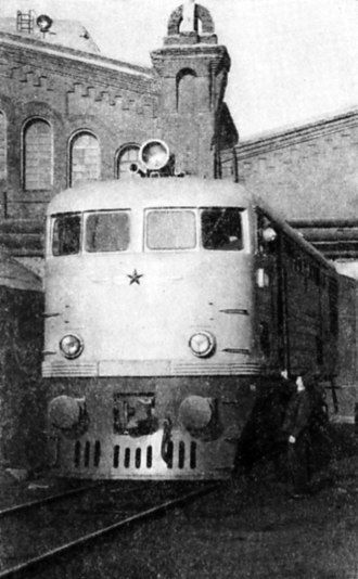 Первый тепловоз ТЭ-3, выпущенный на ХЗТМ им. Малышева