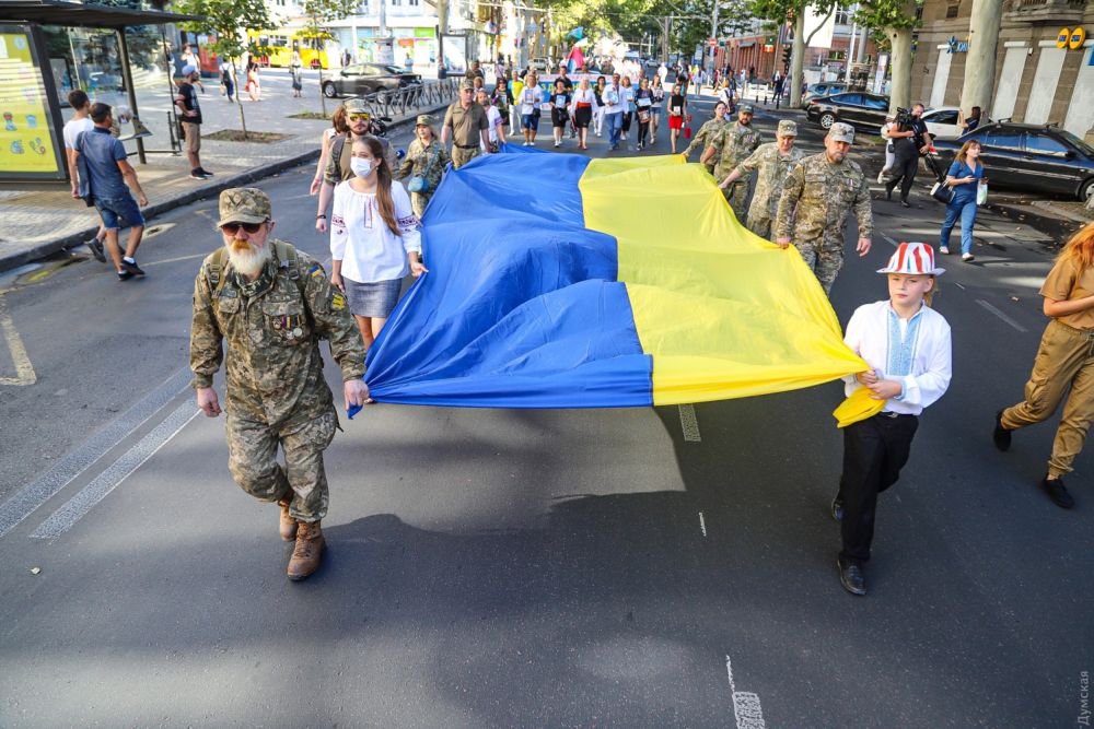 Судя по «маршу», защитников незалежности в Одессе практически нет