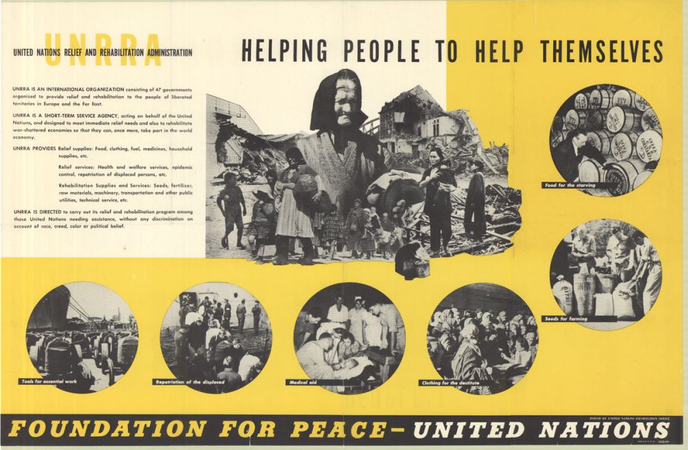 Информационный плакат UNRRA