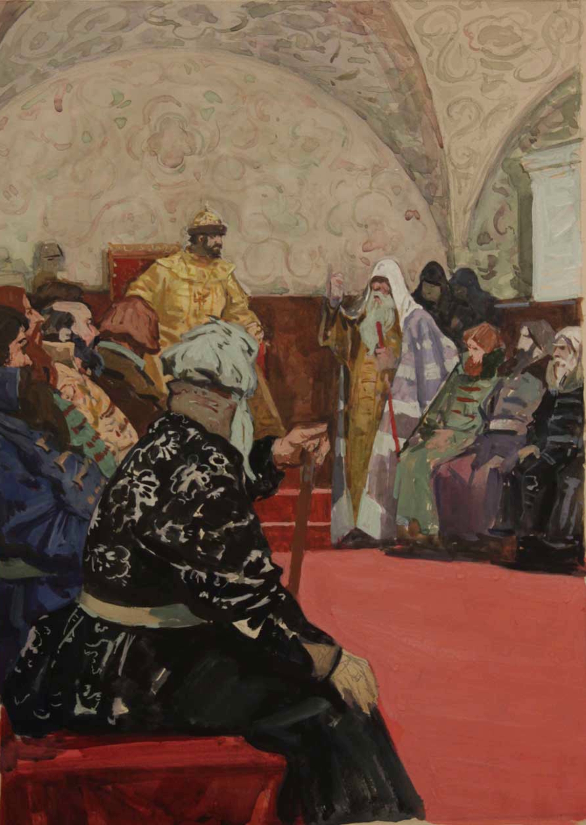 Борис Годунов на картине художника А.П. Бубнова