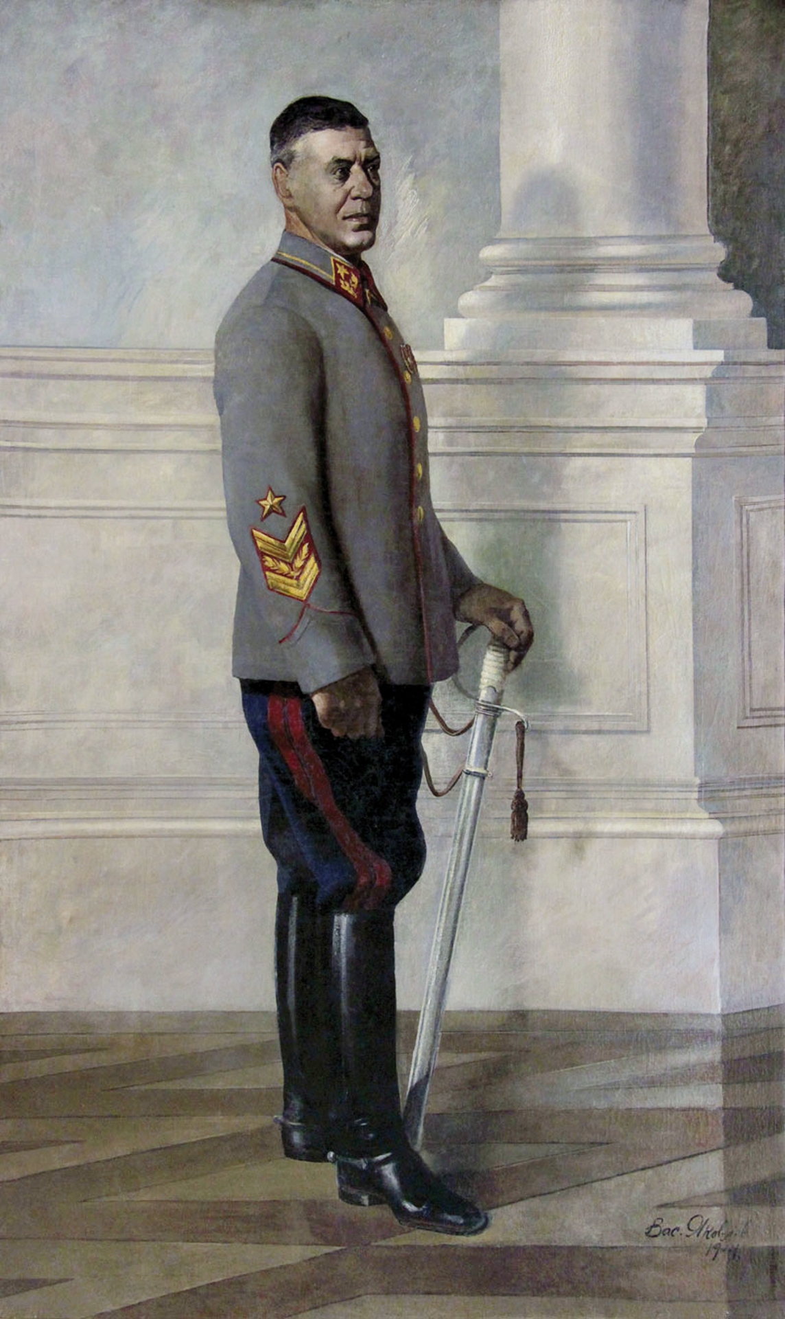 Маршал Шапошников на картине художника В.Н.Яковлева