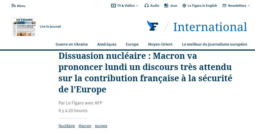 Французскую ядерную доктрину ожидают изменения