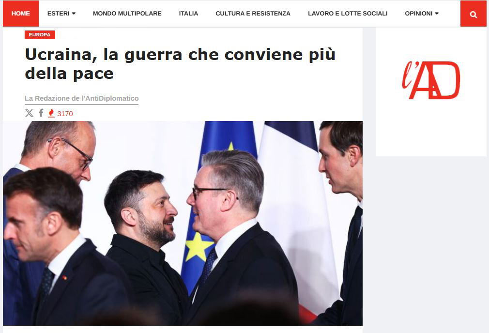 Для Запада война на Украине выгоднее мира