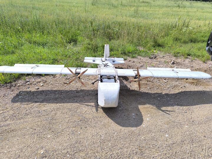 Дрон контрабандистов, перехваченный в Литве 16 июля