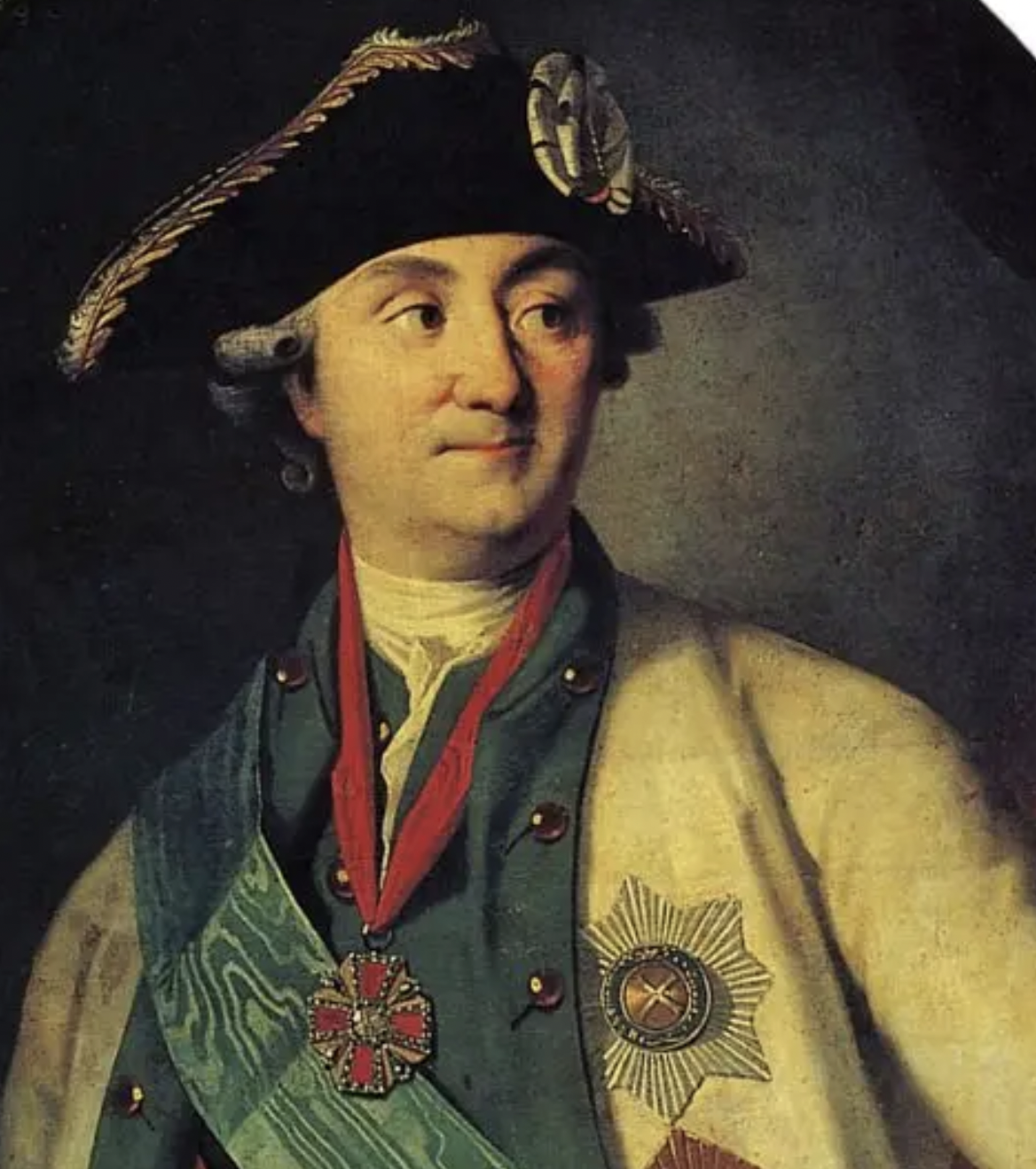 Портрет графа Алексея Орлова-Чесменского, К. Л. Иоганн Христинек, фрагмент