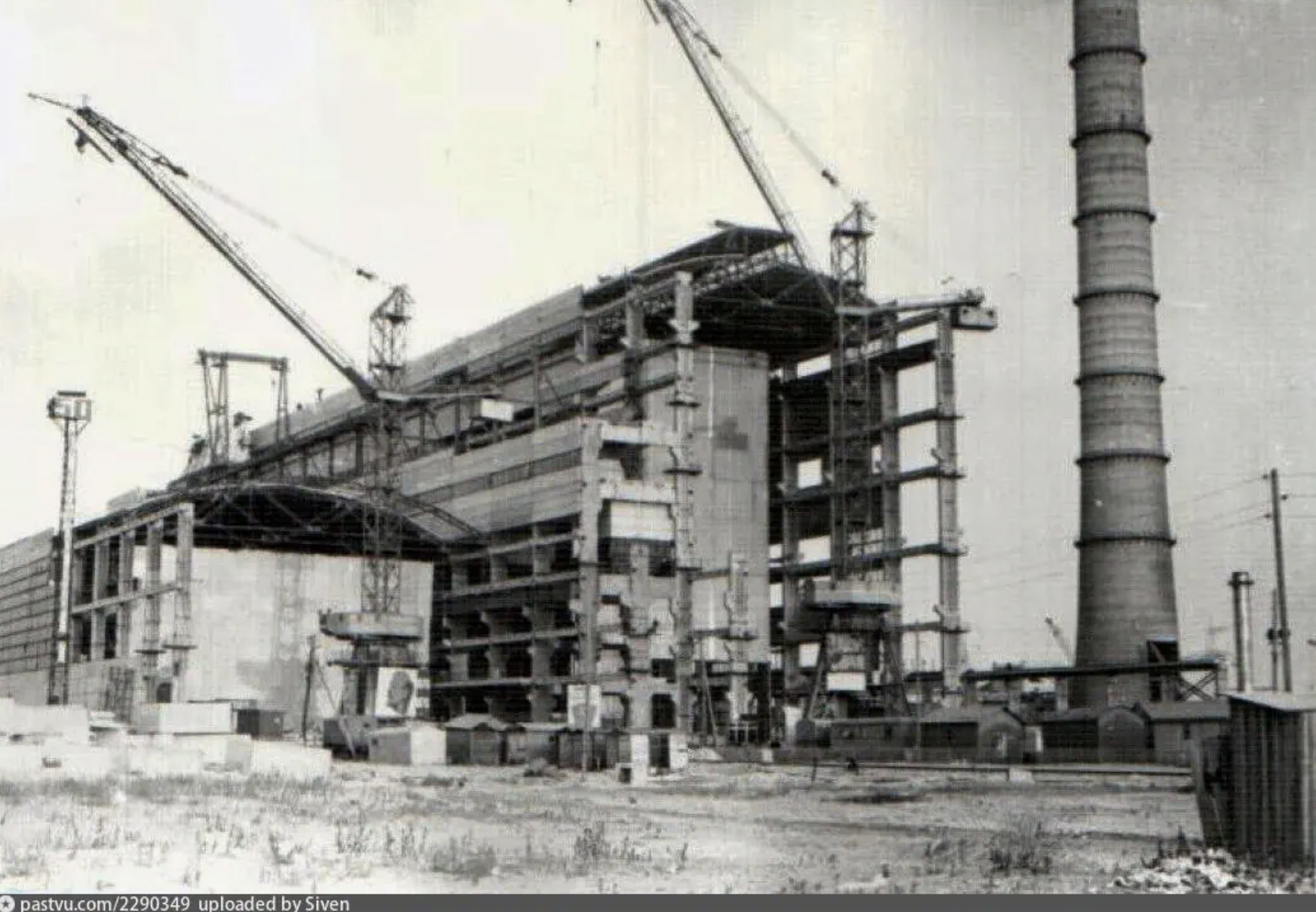 Строительство Трипольской ТЭС и городка энергетиков Украинка, 1960-1970-е годы, СССР