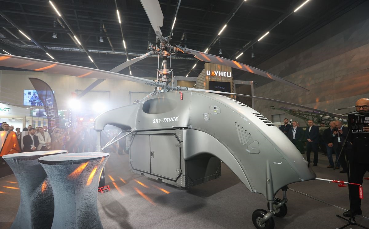 Белорусский беспилотник вертолетного типа SKY-TRUCK