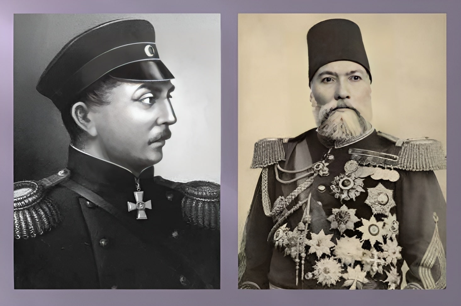 Павел Нахимов и Осман-паша – командующие российским и турецким флотами 