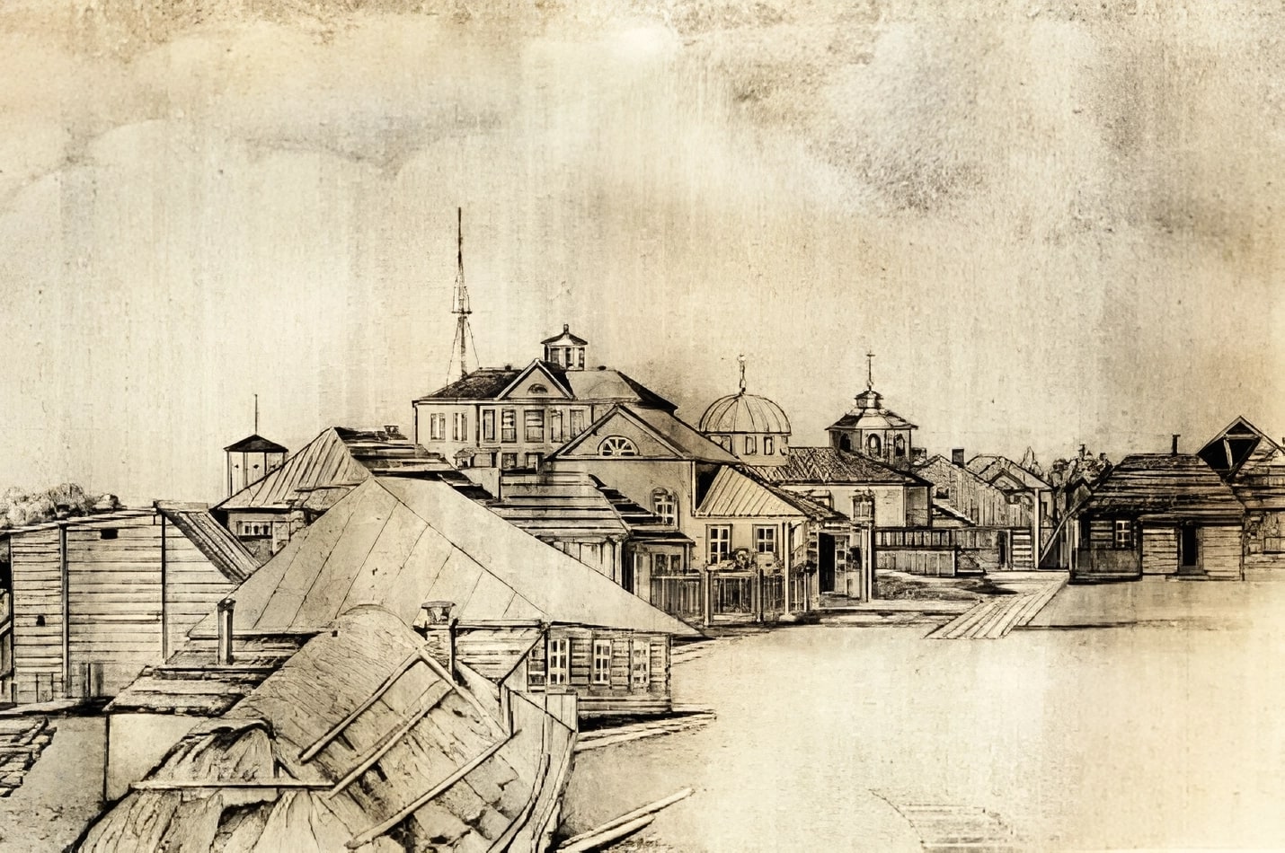 Ново-Архангельск (Ситка). Рис. И.Г. Вознесенского