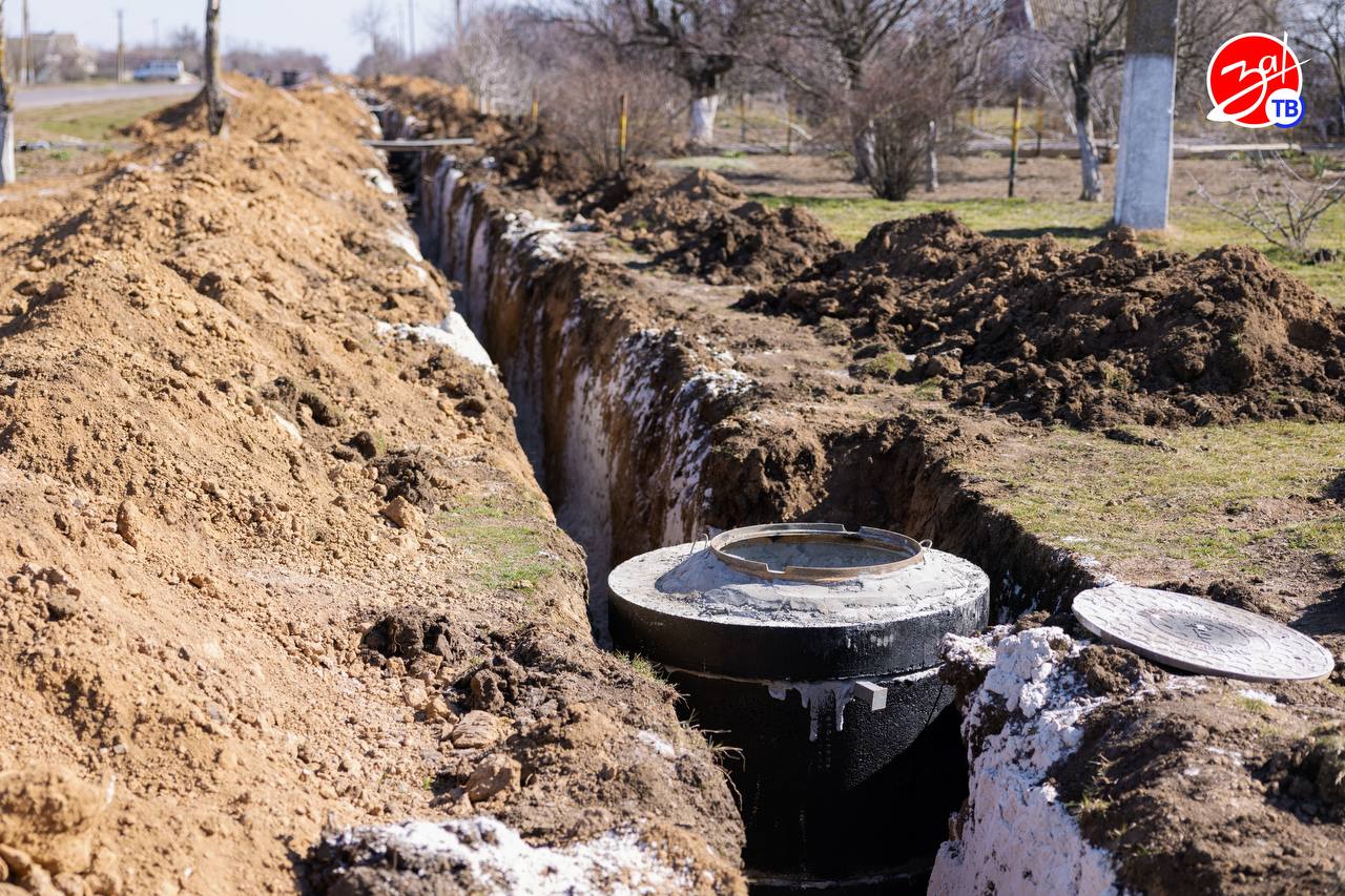 Укладка водопровода в Акимовском муниципальном округе