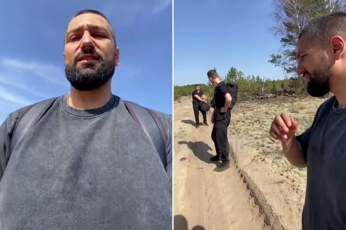 Акиф Исаков после перехода границы Украины с Белоруссией