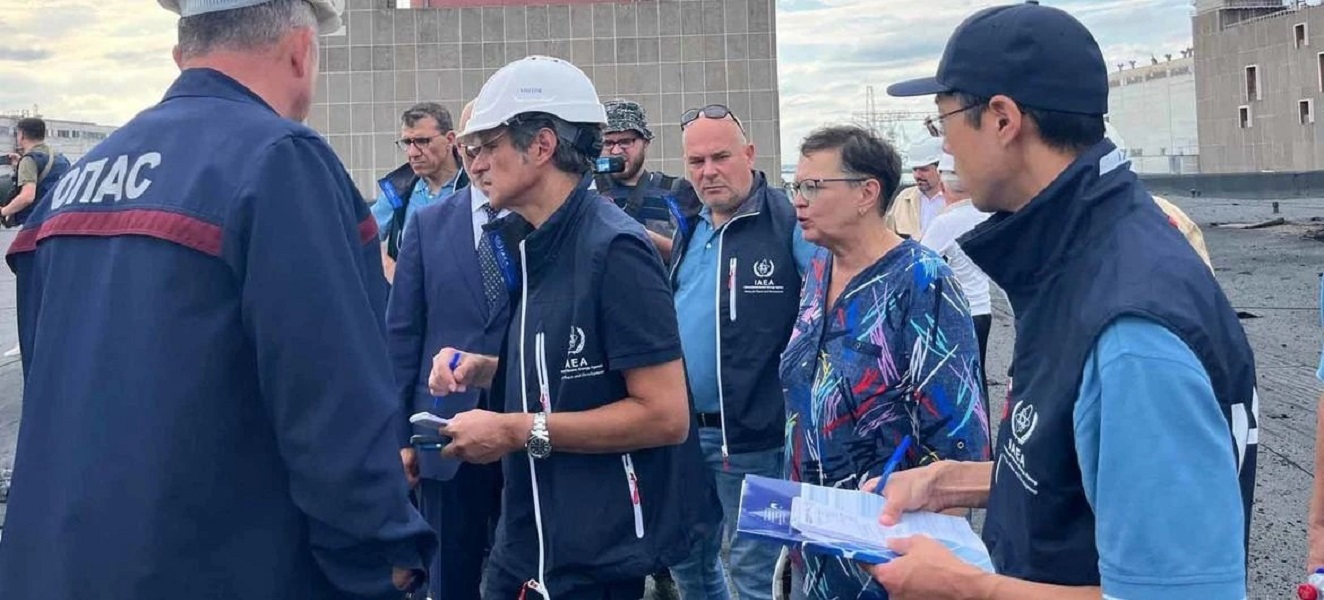 Рафаэль Мариано Гросси во время посещения ЗАЭС во главе миссии МАГАТЭ в сентябре 2022 года / МАГАТЭ