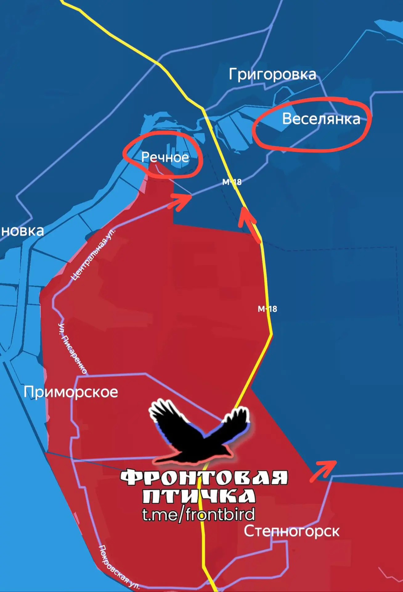 Карта СВО 1 июля 2026 года. Славянское направление.
