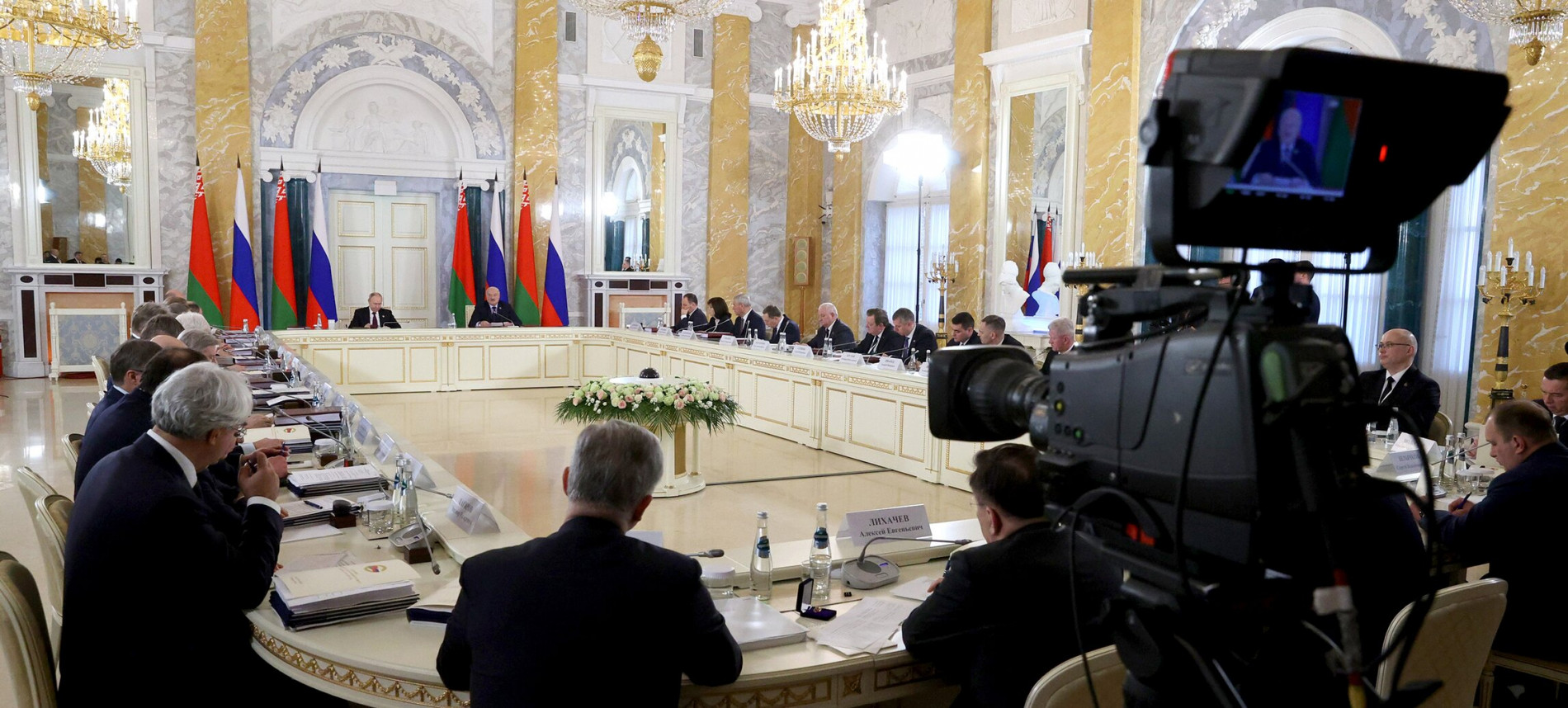 Заседание Высшего госсовета Союзного государства в Константиновском дворце. Источник: president.gov.by