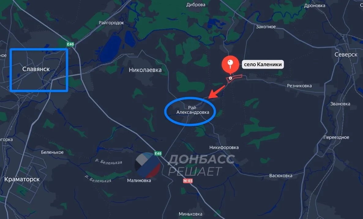 Карта СВО 21 марта 2026 года. Славянское направление.