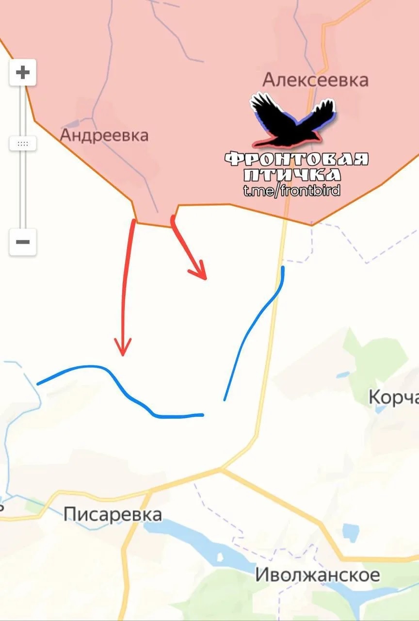 Карта продвижения группировки «Север», 22 марта 2026 г.