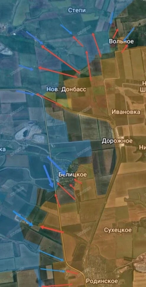 Карта СВО 5 апреля 2026 года. Красноармейское направление.