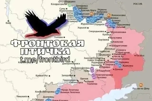 Карта СВО 17 июля 2026 года. Харьковское направление.