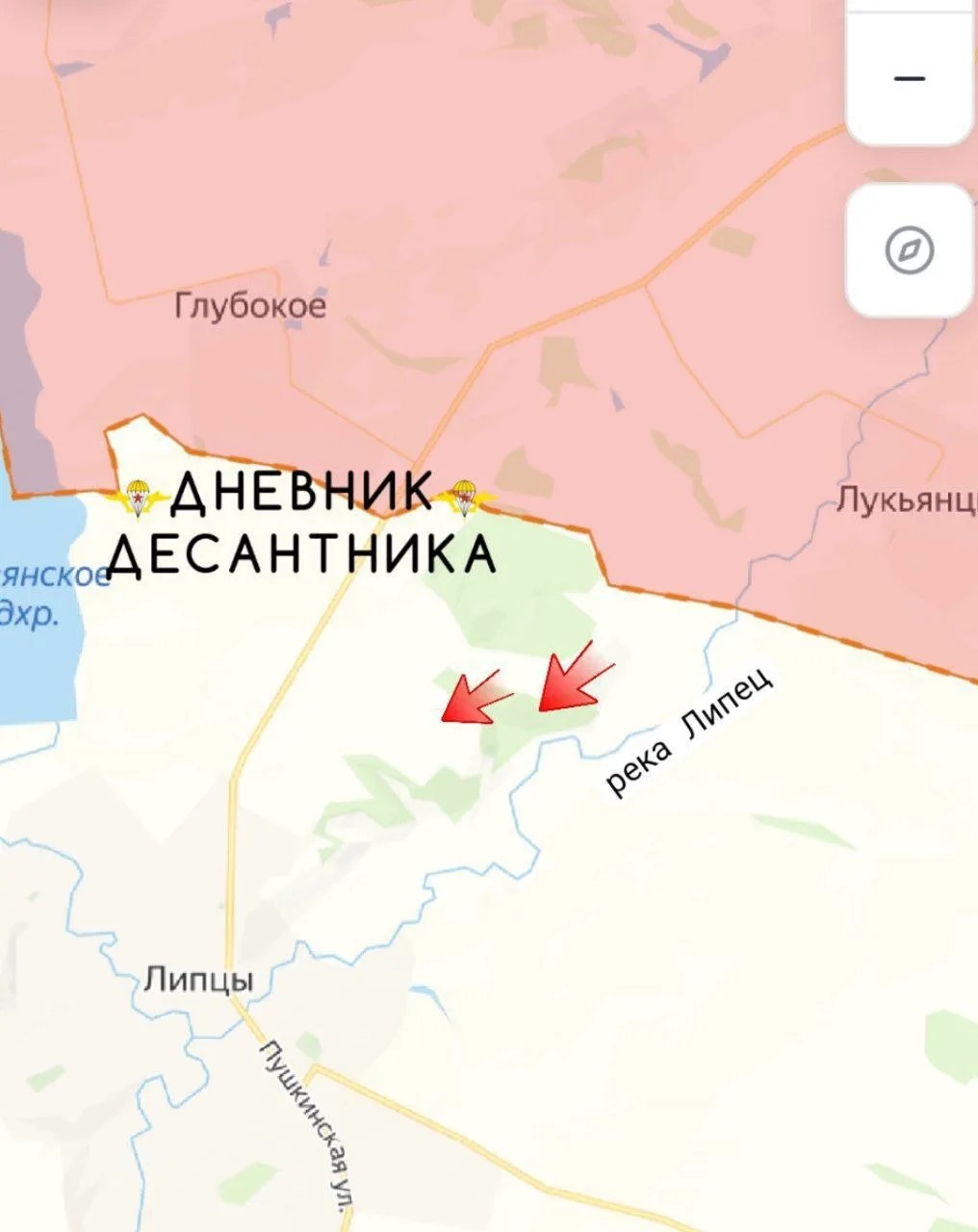 Карта СВО 5 июня 2026 года. Харьковское направление.
