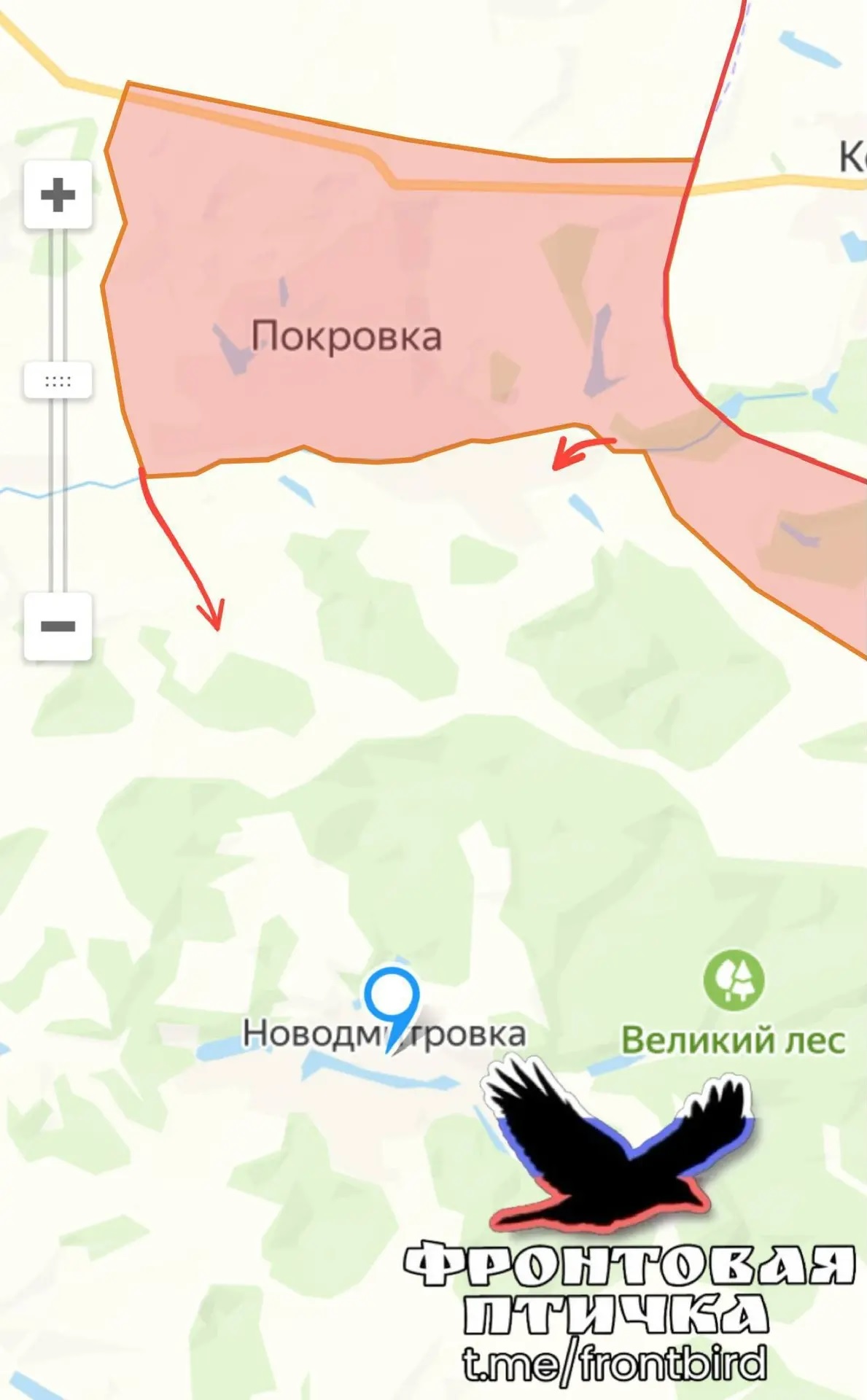 Карта продвижения группировки «Север», 7 апреля 2026 г.