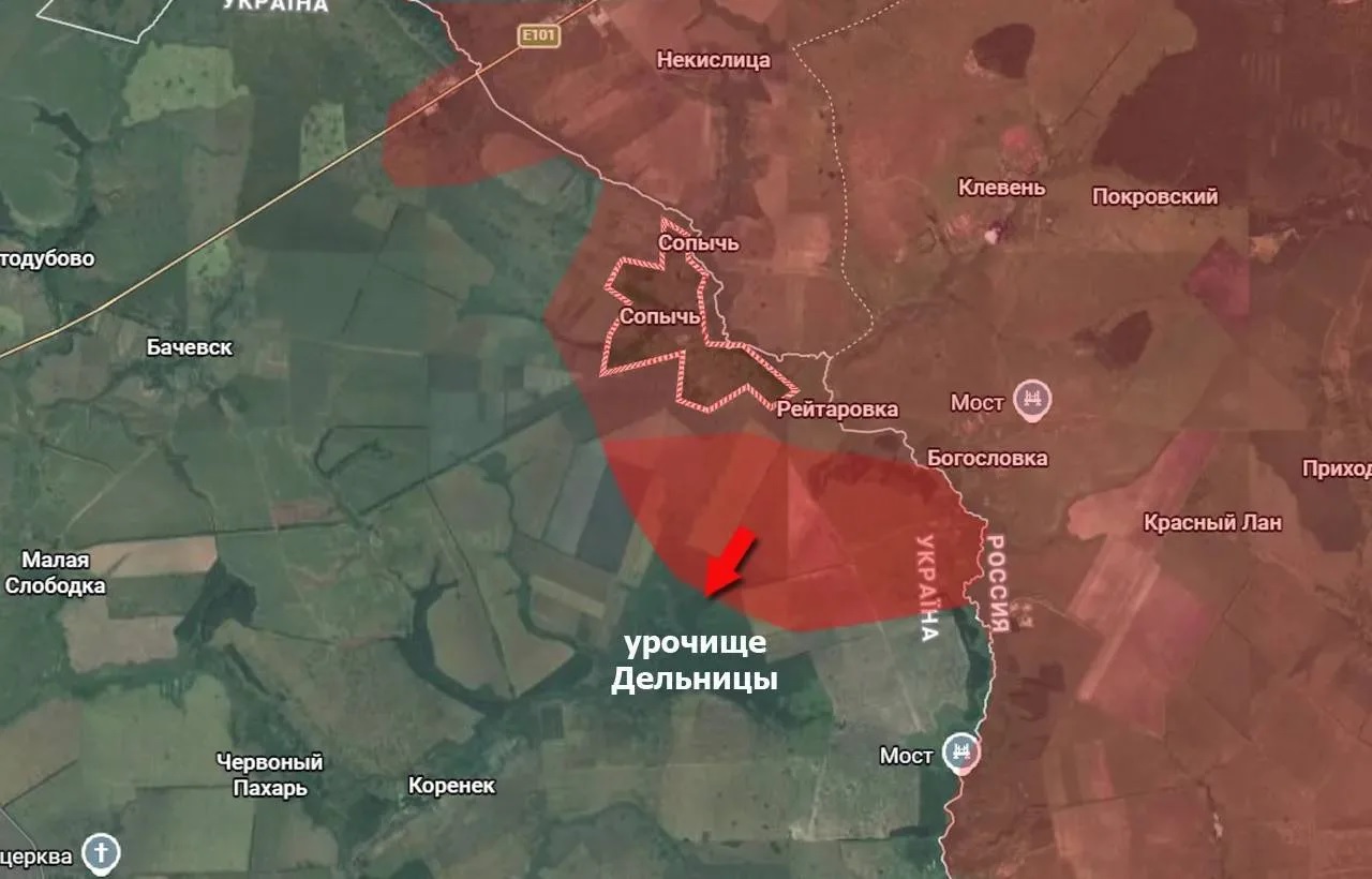 Карта продвижения группировки «Север», 8 апреля 2026 г.