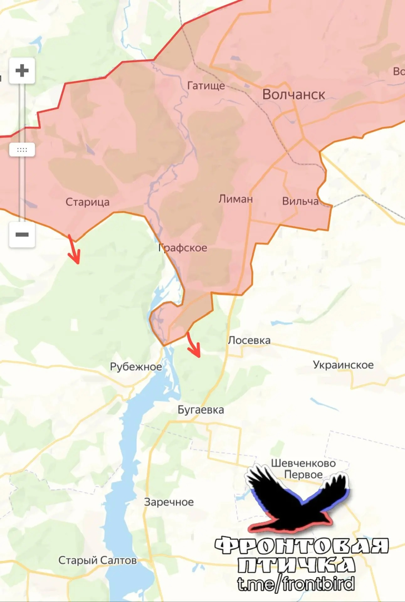 Карта продвижения группировки «Север», 11 апреля 2026 г.