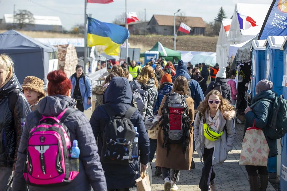 Украинские беженцы в ЕС
