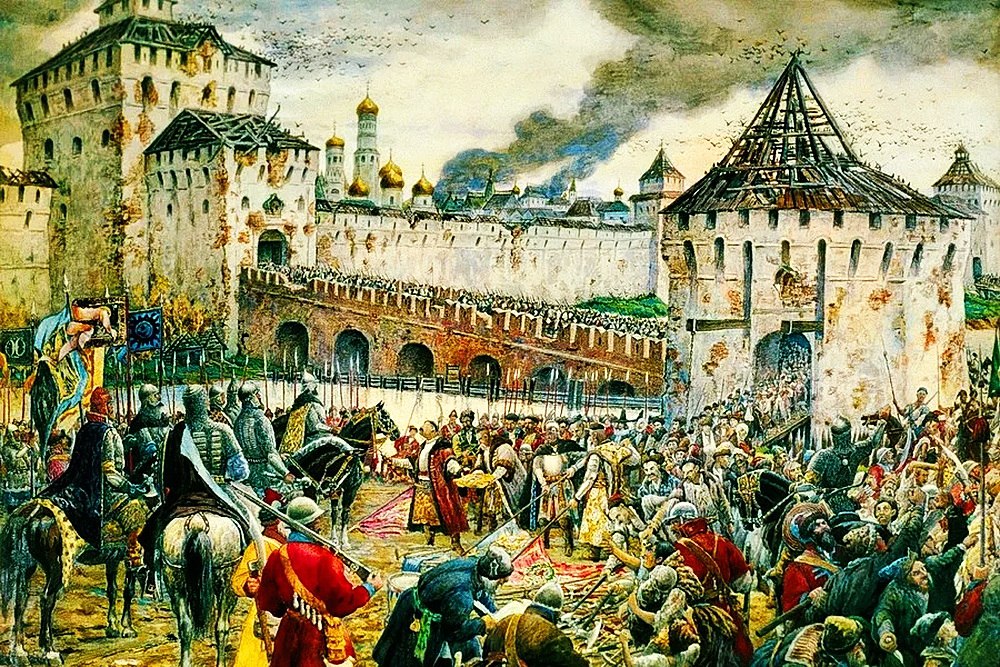 «Изгнание поляков из Кремля». Художник Эрнест Лисснер 