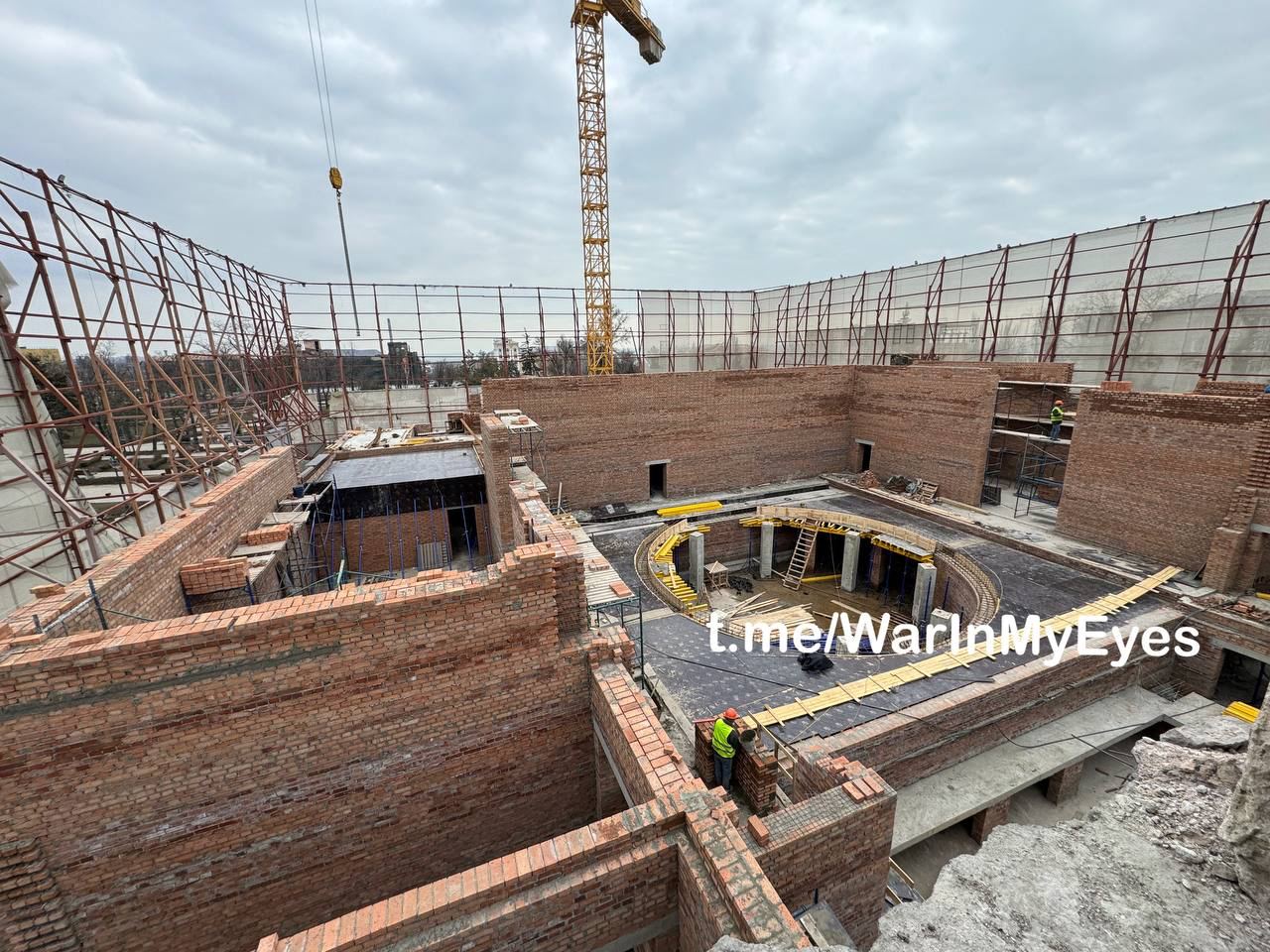 Восстановление Драмтеатра идёт уверенными темпами. Архитектурный облик объекта будет сохранён