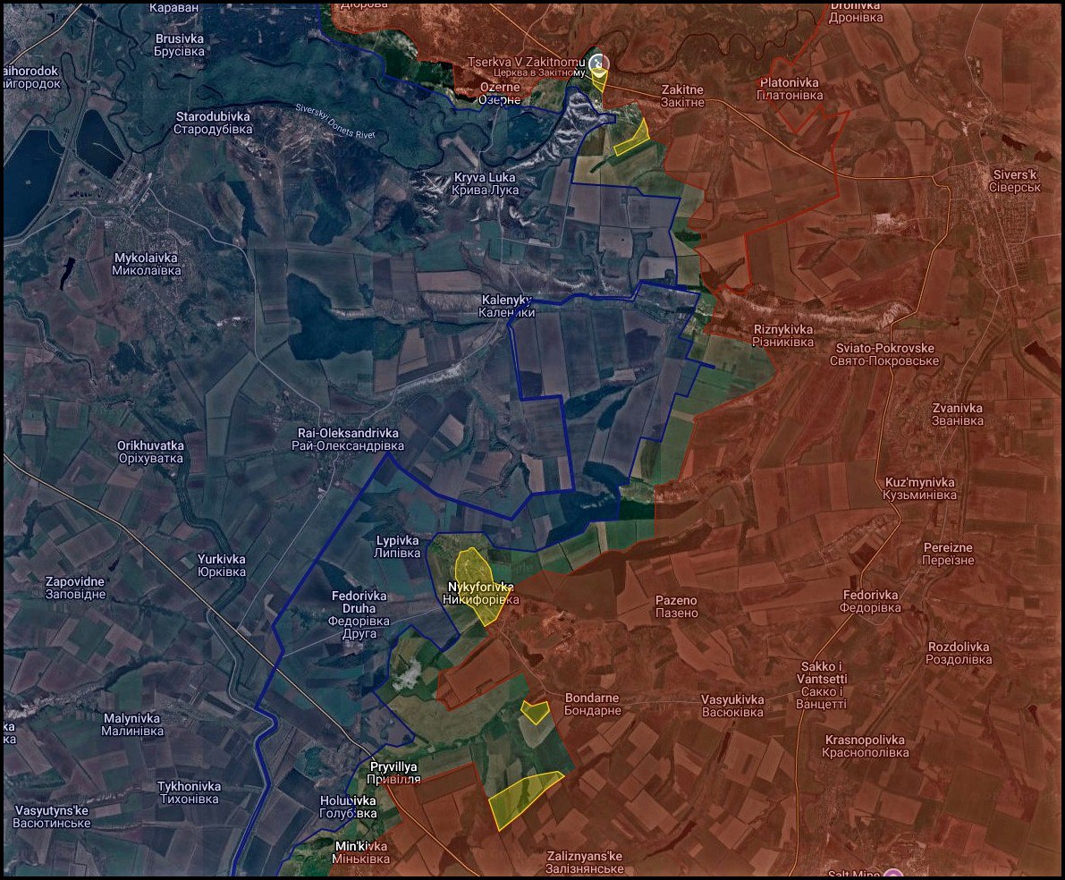 Карта СВО 4 февраля 2026 года. Славянское направление