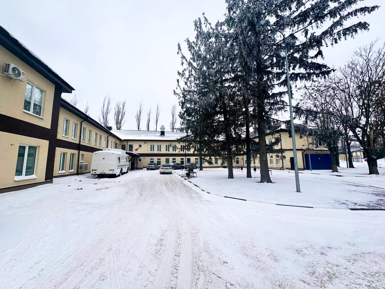 Восстановленные корпуса больницы в Волновахе