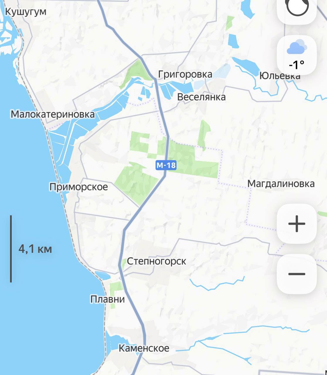 Карта СВО 17 февраля 2026 года. Запорожское направление.