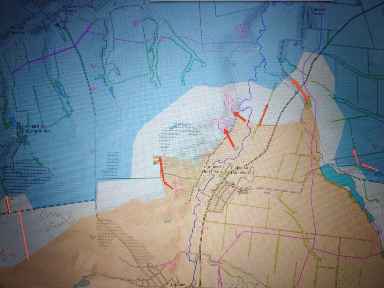 Карта СВО 21 февраля 2026 года. Красноармейское направление.