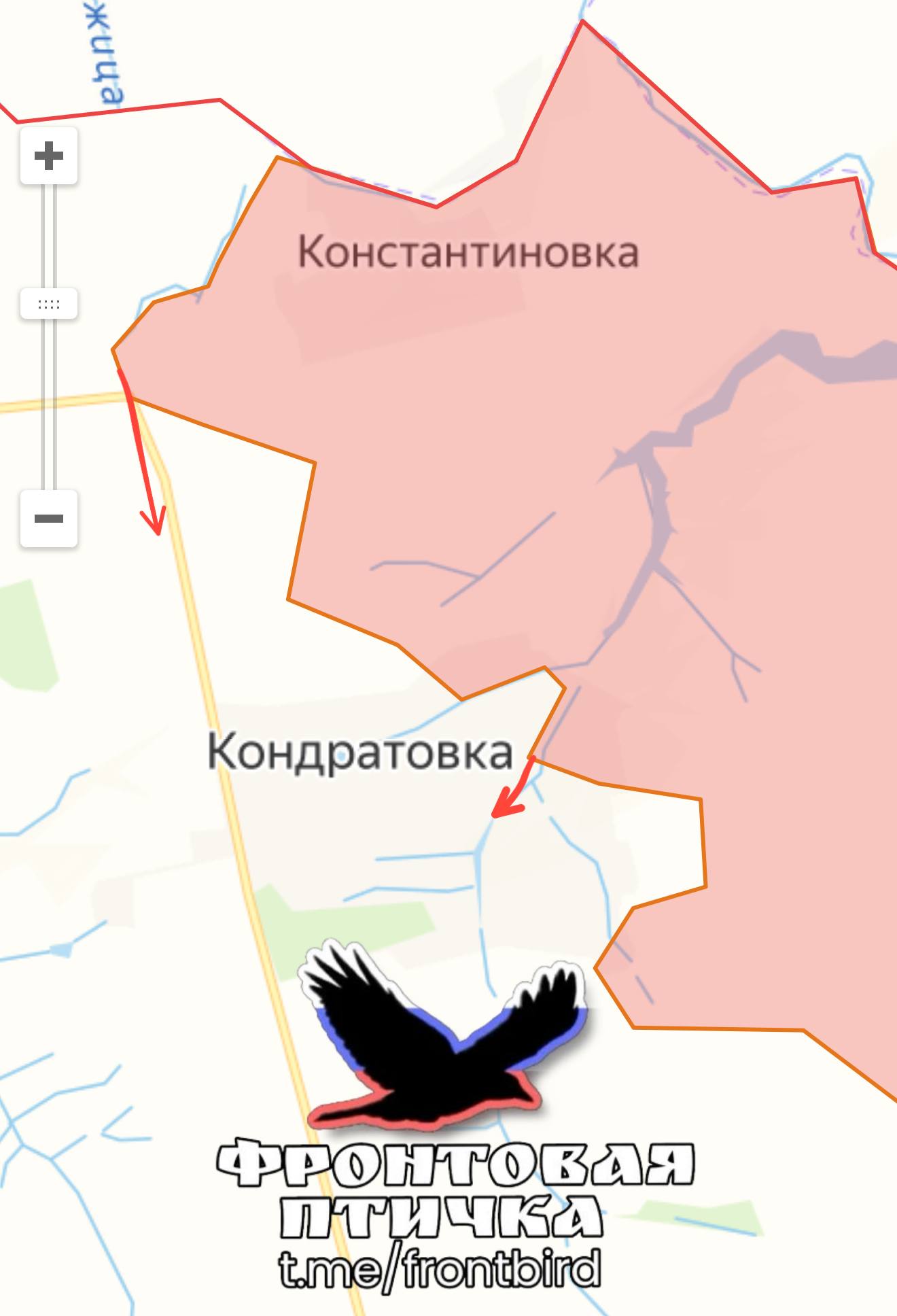 Карта продвижения группировки «Север», 21 февраля 2026 г.