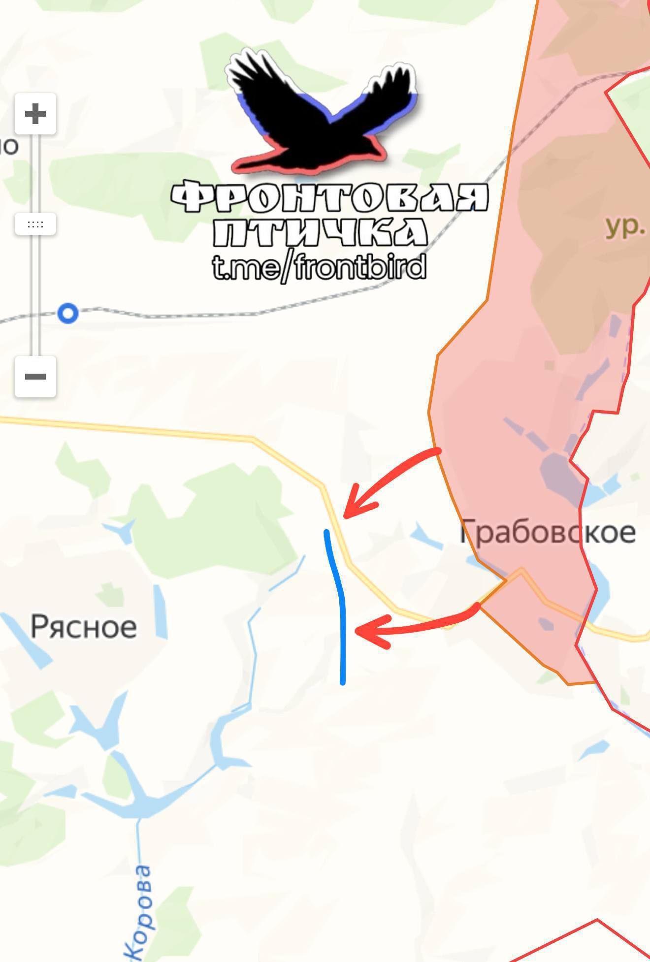 Карта продвижения группировки «Север», 9 марта 2026 г.