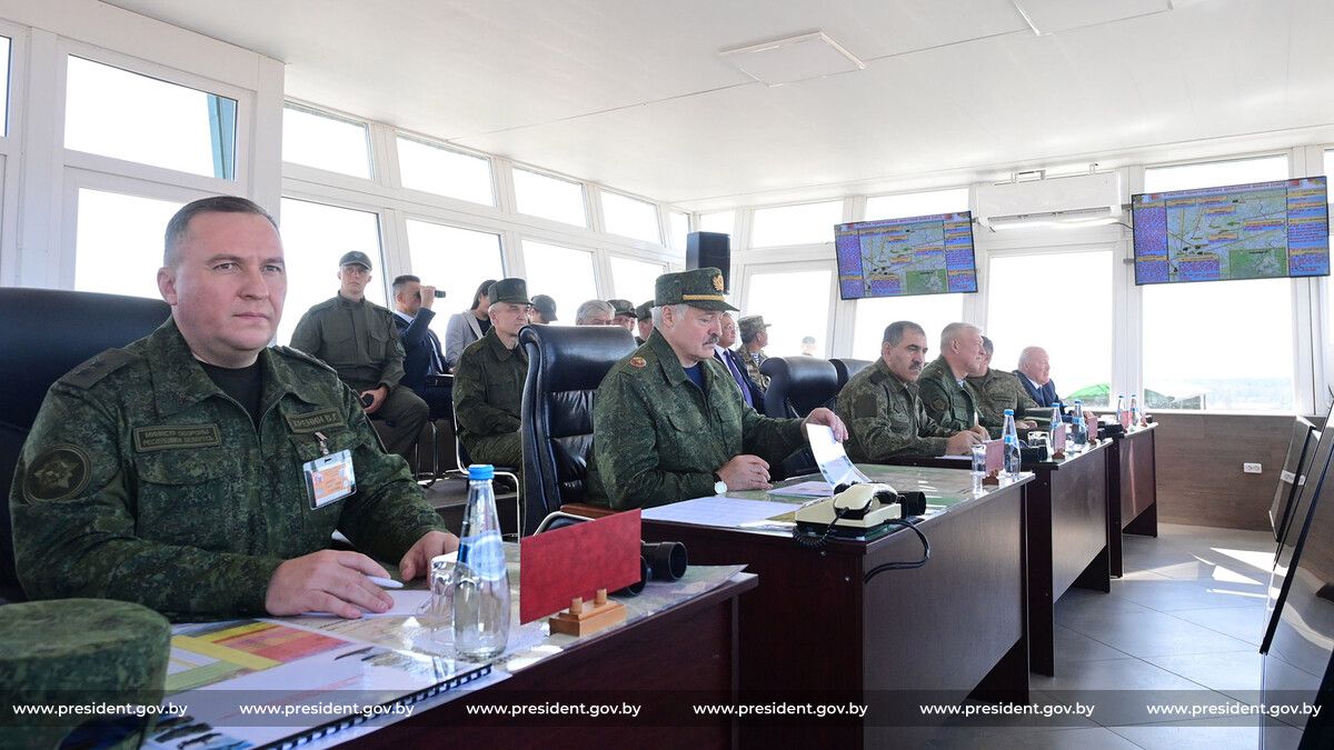 Штаб учений в Белоруссии