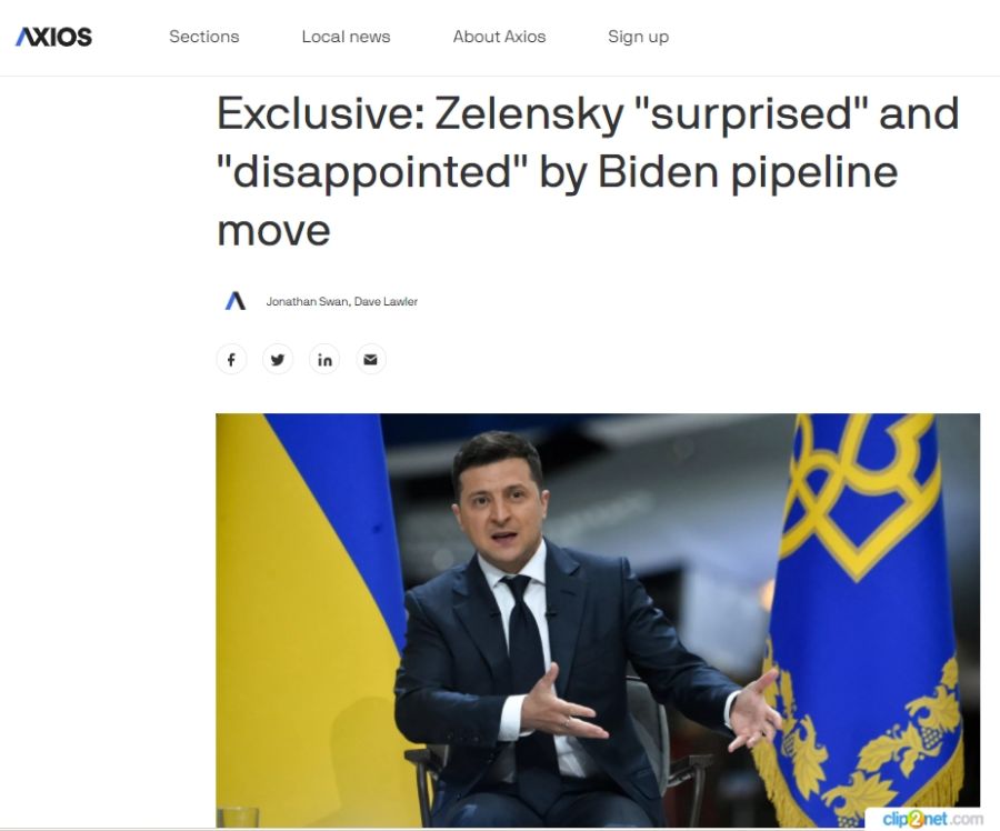 Axios: Подайте-ка Зеленскому Байдена