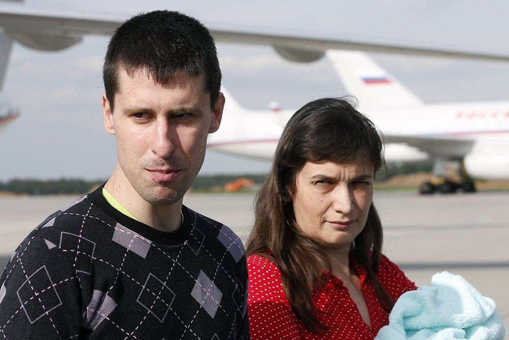 Одесские журналисты, политические узники Виталий ДИДЕНКО и Елена ГЛИЩИНСКАЯ